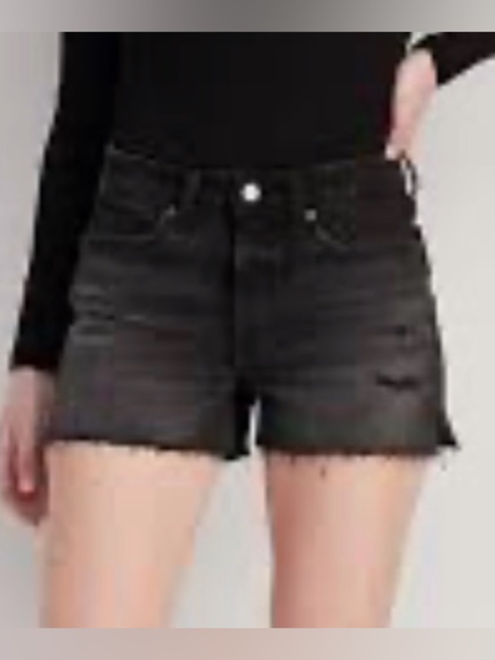 Old Navy High-Waisted O.G. Straight Distressed‎ Jean Shorts Sz 16 NEW